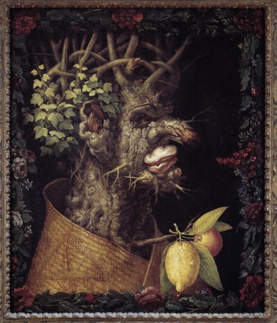 冬天。 关于季节的寓言。 朱塞佩·阿尔钦博多 (1527-1593) 的绘画。 卢浮宫博物馆 作者 朱塞佩·阿辛博多