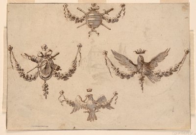 四条花环的设计 作者 Giuseppe Bernardino Bison