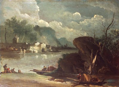 奇妙的风景，由朱塞佩-伯纳迪诺-比森（1762-1844）创作。 作者 朱塞佩·贝纳迪诺·比森