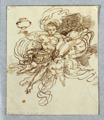 壁画草图 作者 Giuseppe Bernardino Bison