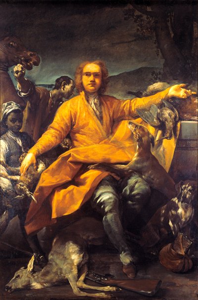 猎人肖像，作者：朱塞佩·玛丽亚·克雷斯皮（Giuseppe Maria Crespi，1665-1747） 作者 朱塞佩·玛丽亚 (1665 1747) 克雷斯皮