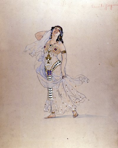 1912 年，朱塞佩·帕兰蒂（Giuseppe Palanti，1881-1946 年）为米兰斯卡拉剧院设计的理查·施特劳斯“莎乐美”服装。 作者 朱塞佩·帕兰蒂