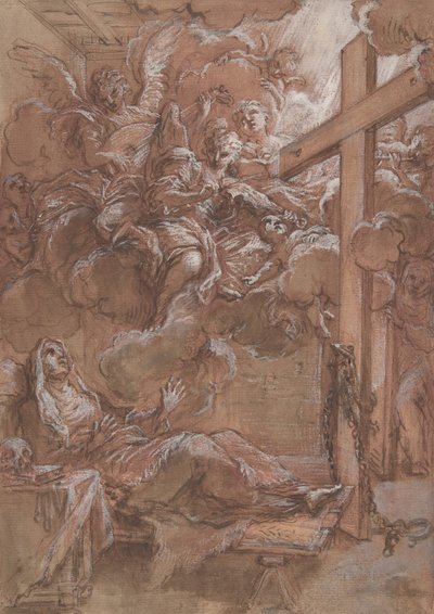 受祝福的Giacinta Marescotti的狂喜，约1675-1714。 作者 朱塞佩·帕塞里（Giuseppe Passeri）