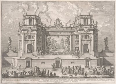 1761年为奇纳河建造的第二座马奇纳河：一个宏伟的剧院，1761年。 作者 朱塞佩·瓦西