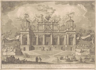 1770 年为 Chinea 建造的原始马奇纳（Prima Macchina）：罗马商业建筑 作者 朱塞佩·瓦西，继朱塞佩·帕拉齐，继保罗·波西