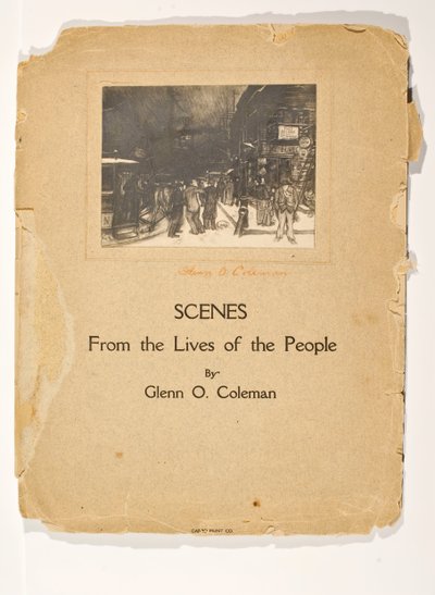 人民生活的场景，无题作品集，约1905-1906。 作者 格伦·科尔曼