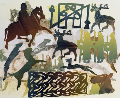 古代旅行者，1995年（monotype） 作者 格洛丽亚·沃灵顿