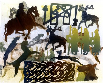 皮克特人的符号和系带（单幅画 作者 格洛丽亚·沃灵顿