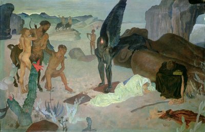安息飞往埃及，c.1922 作者 格林·沃伦·菲尔波特