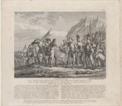萨拉托加[原文如此]1777年10月17日，约。1777. 作者 戈多弗罗伊
