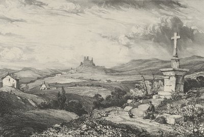 拉尔德罗尔城堡，1832年。 作者 戈德弗罗伊·恩格尔曼