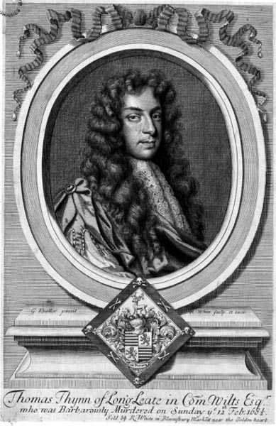 Longleat的Thomas Thynne（1648-82），由Robert White（1645-1703）雕刻的（雕刻）。 作者 戈弗雷（后）纳勒