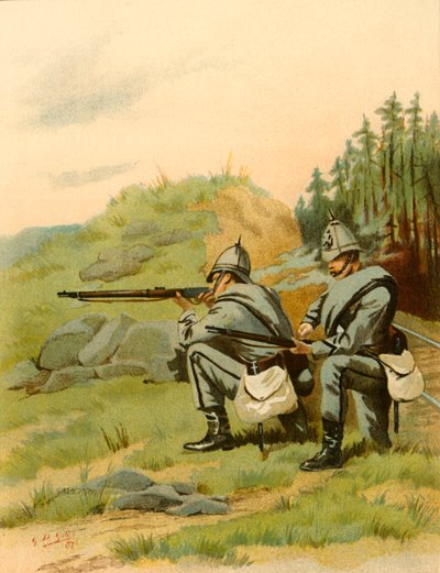 第20次Middlesex艺术家-志愿者，1890年。 作者 戈弗雷·道格拉斯·吉尔斯