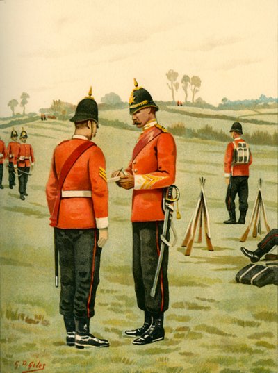 第43-牛津郡轻步兵，1890年。 作者 戈弗雷·道格拉斯·吉尔斯