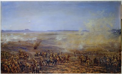 1900年2月13日，法国骑兵大队解救金伯利 作者 戈弗雷·道格拉斯·吉尔斯