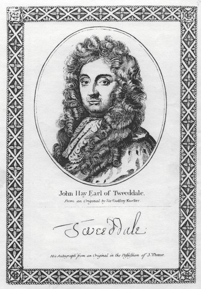Tweeddale的John Hay伯爵 作者 戈弗雷·克纳勒