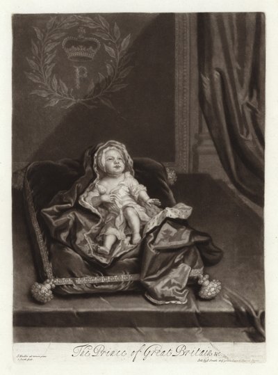 詹姆斯斯图尔特王子的肖像作为一个婴儿 作者 Godfrey Kneller