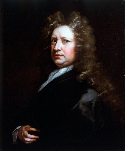 托马斯-特伯顿（1635-1710）的肖像，演员，戈弗雷-耐勒（1646-1723）的画，布面油画 作者 戈弗雷·克纳勒