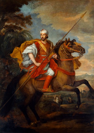 摩洛哥大使穆罕默德·奥哈杜 作者 Godfrey 和 Wyck Jan (1640-1700) 内勒