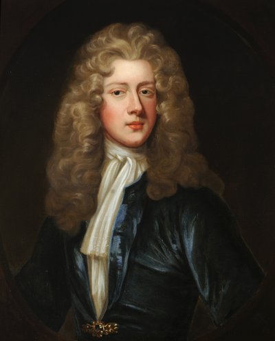 绅士的肖像 作者 Godfrey circle of Kneller