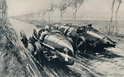 赛车大奖赛，斯特拉斯堡，1922年，1937年 作者 戈登·克罗斯比