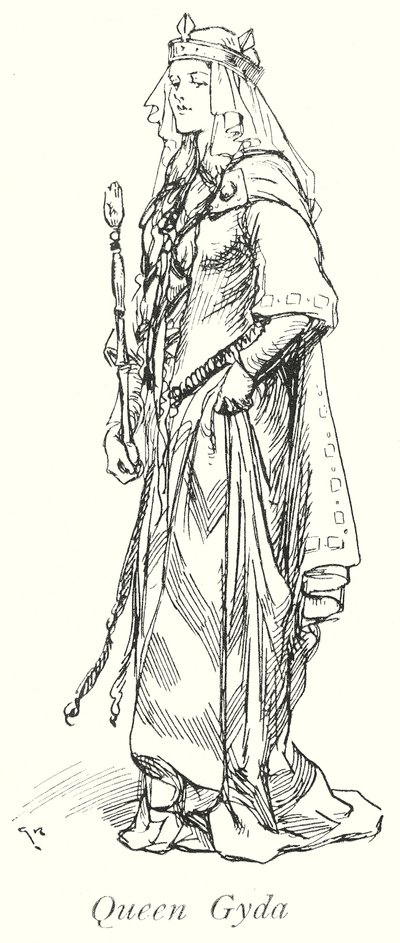 吉达王后（石版） 作者 戈登·弗雷德里克（后）·布朗