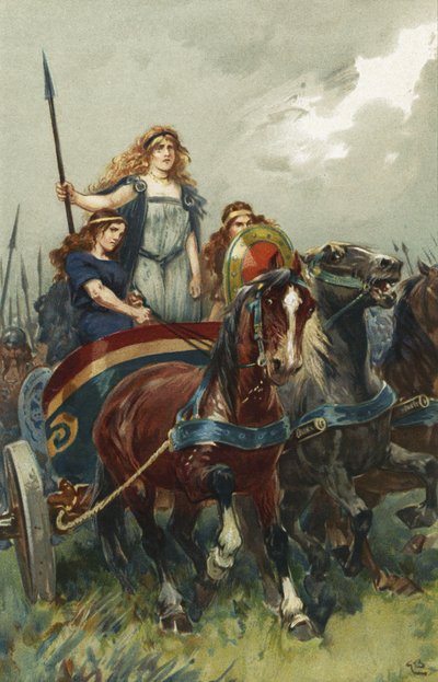 女王博阿迪西亚 作者 Gordon Frederick Browne
