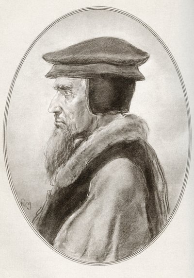 约翰·加尔文（John Calvin），原名杰汉·考文（Jehan Cauvin），出自《宗教领袖传记》 作者 戈登·罗斯