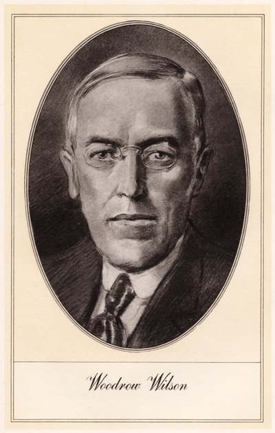 美国第28任总统伍德罗·威尔逊（Woodrow Wilson），20世纪初 作者 戈登·罗斯