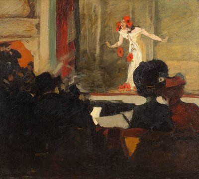 音乐厅场景，c.1900 作者 Henstas的Gosta