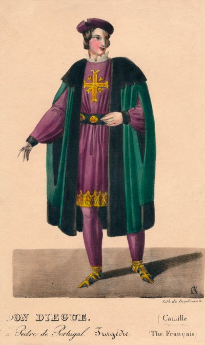 唐·迪格（Don Diegue），大约1820年代。 作者 戈特弗里德（Gottfried）或戈德弗罗伊（Godefroy Engelmann）