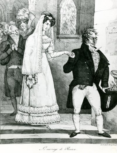 1822年的便利婚姻 作者 戈特弗里德（Gottfried）或戈德弗罗伊（Godefroy Engelmann）