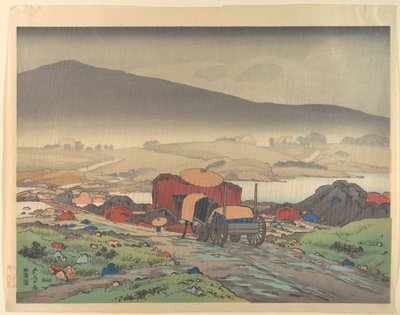 Yabakei下雨 作者 桥口吾代