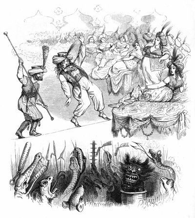 亨利-福尼尔为小说《另一个世界》绘制的插图 作者 格兰维尔 (1803 47)