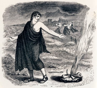 JUpiter and the passenger (Jupiter et le passager) - La Fontaine的寓言故事 作者 格兰维尔