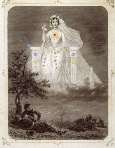 Stars: Woman representing “” La belle étoile”” - by Grandville 作者 格兰维尔