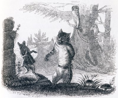 猫和老鼠（Le chat et le rat）--拉封丹的寓言故事 作者 格兰维尔