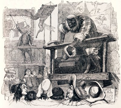 猴子和豹子（Le singe et leopard）--拉封丹的寓言故事 作者 格兰维尔