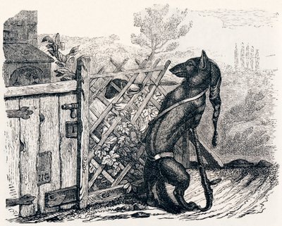 狼和瘦狗（Le loup et le chien maigre） - 拉封丹的寓言故事 作者 格兰维尔
