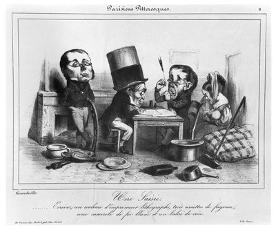 缉获，1840年 作者 Grandville