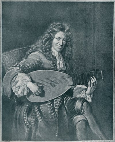 查尔斯·穆顿（Charles Mouton），c1626-1710。法国鲁琴演奏家和琵琶作曲家，1909年 作者 杰拉德·埃德林克