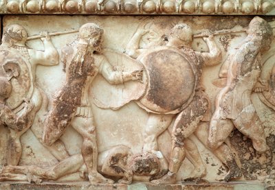 Gigantomachy (battle between gods and giants) (relief, frieze, 525 BC) 作者 Greek