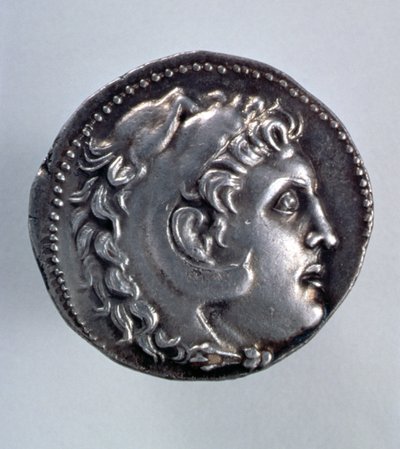 亚历山大大帝Tetradrachm显示Herakles的头戴着狮子头饰 作者 希腊学派