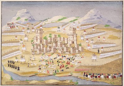 在底比斯周围战斗，由希腊独立战争画报历史上的第22号板块由Makryjannis将军进行 作者 希腊学派