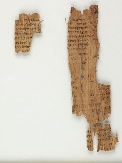 MS Gen 102613 Papyrus 22来自约翰福音（纸莎草纸上的墨水） 作者 希腊学派