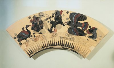 Fragment of a vase, depicting Heracles setting free Prometheus from his torment by eagle, black-figure pottery 作者 希腊学派