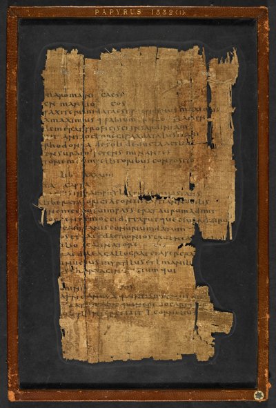 纸莎草纸索引 编号。 1532，《希伯来书》（纸莎草纸） 作者 希腊学派