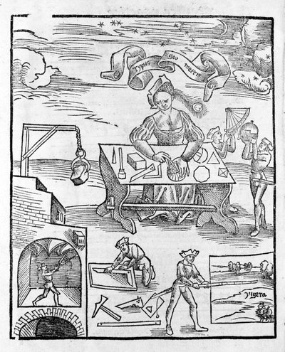 文科：La 几何 - 在 Gregor Reisch（1467-1525）的““玛格丽塔哲学”中。 贝耶 作者 格里戈里斯