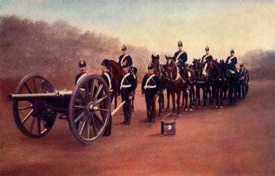 皇家野战炮兵行动前线》，1900年。 作者 格里高利公司