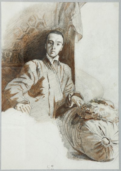 亚历山大·伊拉里奥诺维奇·瓦西勒科夫伯爵的肖像1818-1881年，1841年 作者 Grigori Grigorevich Gagarin
